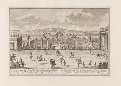 1719年、ウィーンのパール伯爵の乗馬学校。 作： Joseph Emanuel Fischer von Erlach