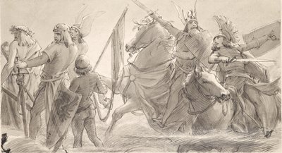 チュートン、出陣 作： Joseph Eugen Hörwarter