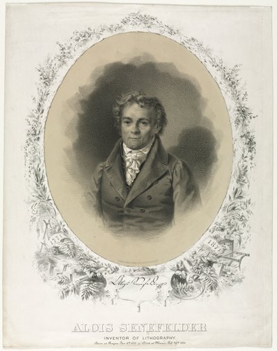 アロイス・セネフェルダー、1871年。 作： Joseph F. Knapp