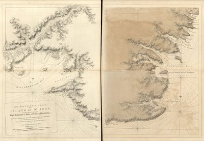 大西洋海王星は、イギリス海軍の使用のために発行され、 作： Joseph F. W. Des Barres