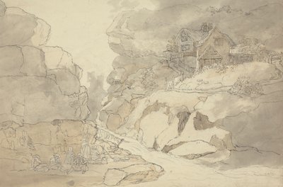 川沿いの素朴さとコテージ 作： Joseph Farington