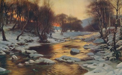そして、ウィンターズブレスは寒さと寒さ、1886年に来ました。 作： Joseph Farquharson
