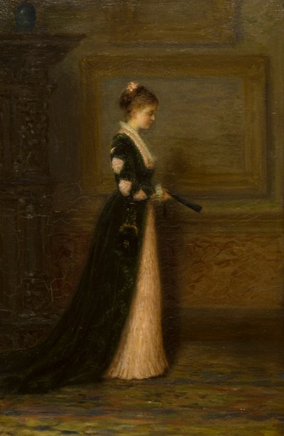 ある女性の肖像（油彩・キャンバス 作： Joseph Farquharson