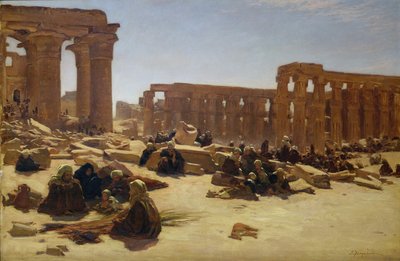 ルクソール神殿の遺跡、1890年頃 作： Joseph Farquharson