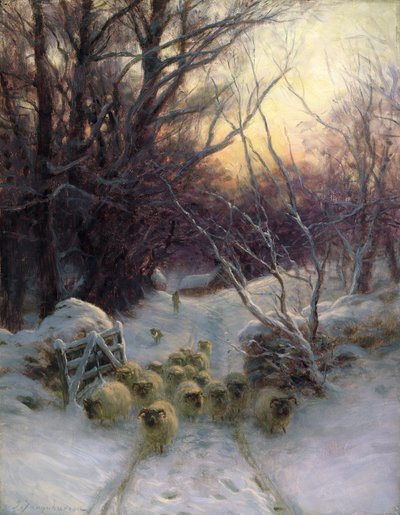 太陽は冬の日を閉じた 作： Joseph Farquharson