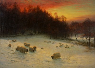 西が夜光を放つとき、exh.1910（キャンバスに油彩） 作： Joseph Farquharson