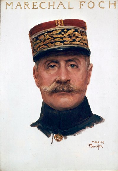 元帥フェルディナンド・フォッシュの肖像 作： Joseph Felix Bouchor