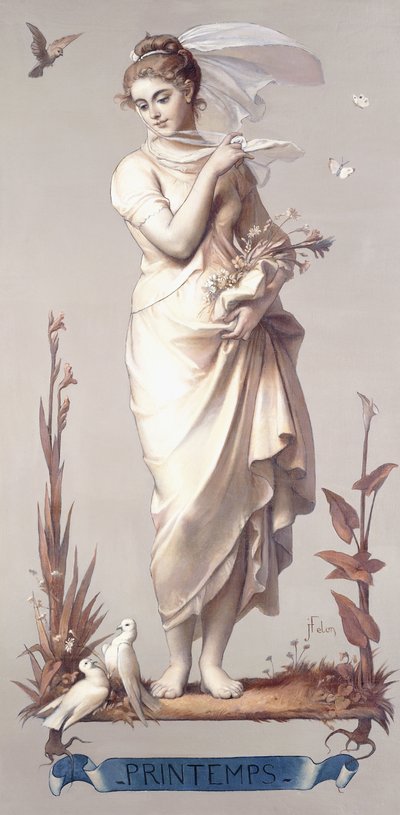 フォーシーズン-春、1873-74 作： Joseph Felon
