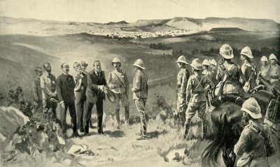 The Formal Surrender of Bloemfontein」（1900年）。 作： Joseph Finnemore