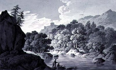 風景スケッチ 作： Joseph Francis Burrel