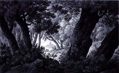 風景スケッチ 作： Joseph Francis Burrel