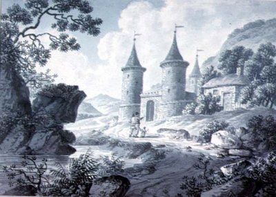 風景スケッチ 作： Joseph Francis Burrel