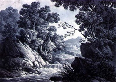 風景スケッチ 作： Joseph Francis Burrel