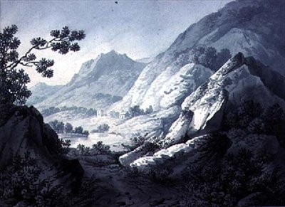 風景スケッチ 作： Joseph Francis Burrel