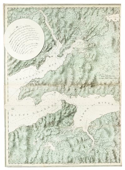 ダートマス海岸からハリファックスの町と港を望む 作： Joseph Frederick Wallet DesBarres