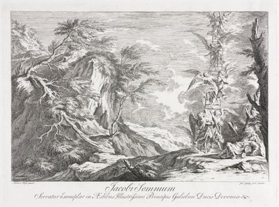 ジェイコブスドリーム、c。 1720。 作： Joseph Goupy