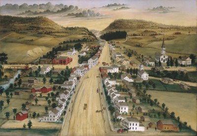 ポステンキル、ニューヨーク、c.1870のビュー 作： Joseph H. Hidley