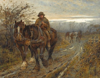 1894年のフレード・ザ・プラウを返す退屈な獣（紙にトイレ） 作： Joseph Harold Swanwick