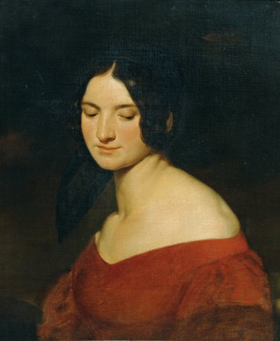 インドの赤いドレスの女性 作： Joseph Hasslwander