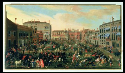 雄牛の祭り、カンポサンポーロ 作： Joseph Heintz der Jüngere