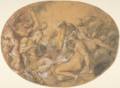 サテュロスとニンフ」 1599年頃 作： Joseph Heintz the Elder