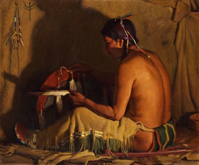 ファイアライト 作： Joseph Henry Sharp