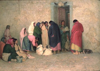 居留地での配給日 作： Joseph Henry Sharp