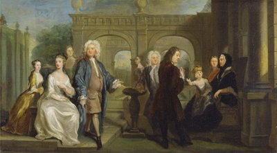 家族の会話作品、1730年頃 作： Joseph Highmore
