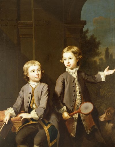 ヘンリーペンラドッケウィンダムと彼の兄弟ワンダムの3倍の長さのダブルポートレート、1743年 作： Joseph Highmore