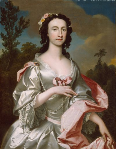 フリーマン・フラワー夫人、1747年。 作： Joseph Highmore