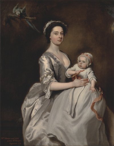 シャープ夫人とその子供 作： Joseph Highmore