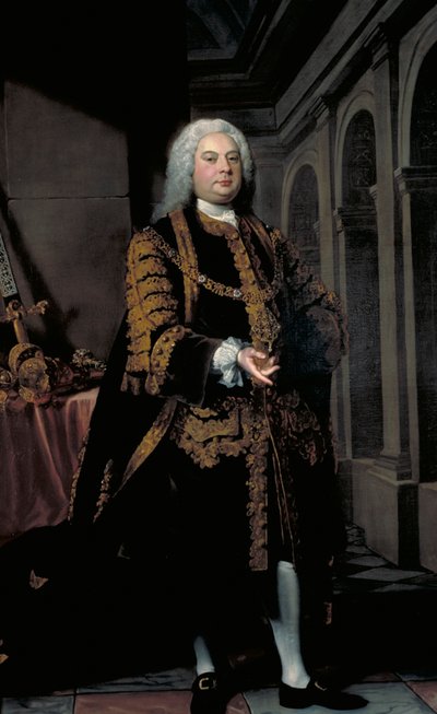 「サー・ジョン・バーナード、市長 1737 年」、1738 年 作： Joseph Highmore