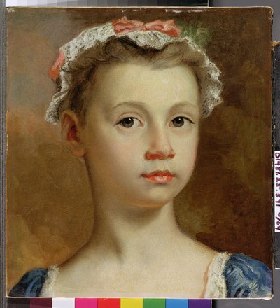 若い女の子のスケッチ、c.1730-40 作： Joseph Highmore