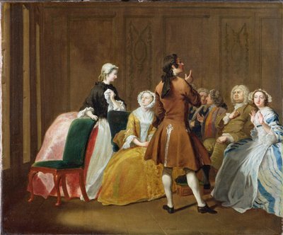 ハーロウ家、サミュエルリチャードソンの「クラリッサ」、1745-47年 作： Joseph Highmore