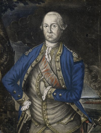 彼の閣下ジョージ・ワシントン・エスクァイア、パブ。 1776年（手描きの彫刻） 作： Joseph Hillier