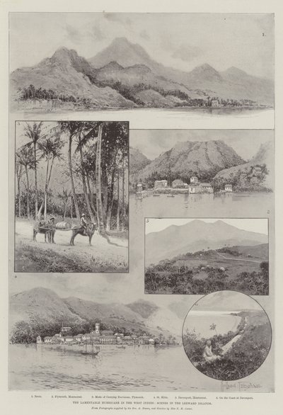 西インド諸島の悲惨なハリケーン、リーワード諸島の情景 作： Joseph Holland Tringham