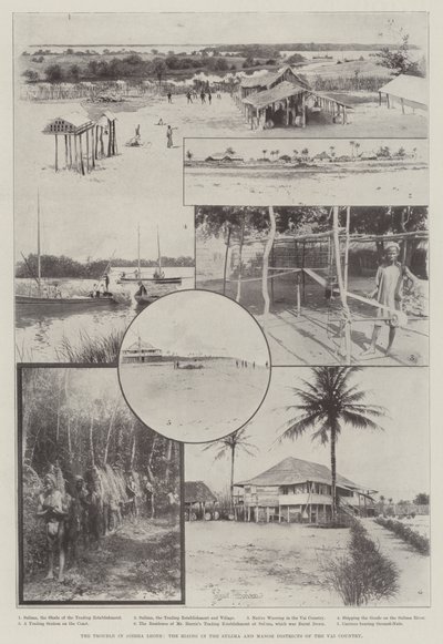 シエラレオネのトラブル、ヴァイ国のスリマとマノー地区の台頭 作： Joseph Holland Tringham