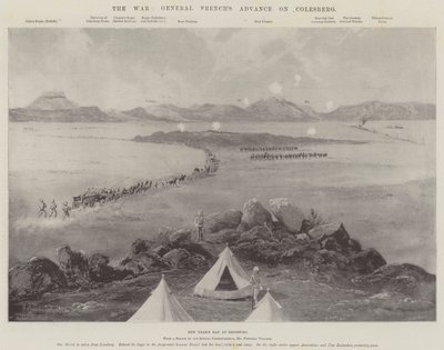 戦争、コールズバーグでのフランス将軍の前進 作： Joseph Holland Tringham