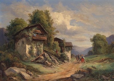 ヨーゼフ・ヘーガー 1852年の田園風景 作： Joseph Hoger