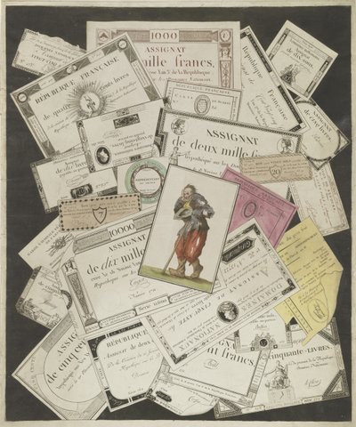 アサイナッツとだまし絵、c。 1796年 作： Joseph Hunin