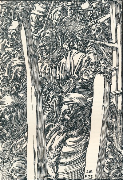 「農民の反乱」、c1895 作： Joseph Kaspar Sattler