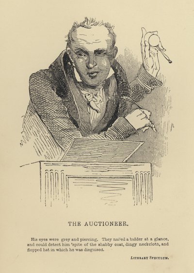 ケニー・メドウズThe Auctioneer（彫刻 作： Joseph Kenny (after) Meadows