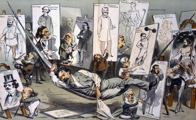 真夏の日の夢 by ヨーゼフ・フェルディナント・ケプラー 1838-1894 作： Joseph Keppler
