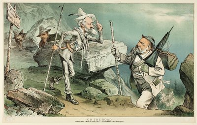 オン・ザ・ロード、パックより 作： Joseph Keppler
