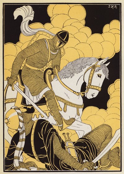 ギヨームとコルソルトの戦い（カラーリトグラフ） 作： Joseph Kuhn Regnier