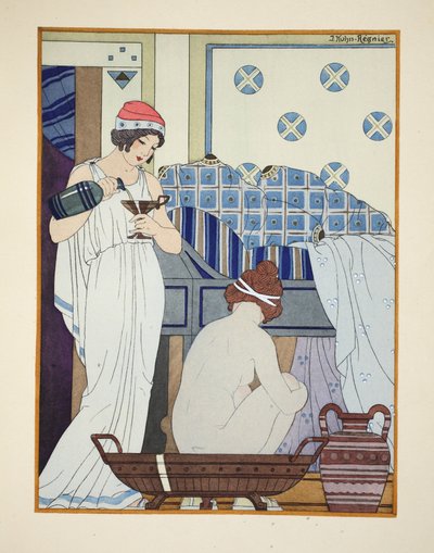バース席、「ヒポクラテスの作品」からのイラスト、1934年 作： Joseph Kuhn Regnier