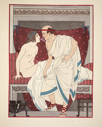 青年の息吹、「ヒポクラテスの作品」、1934年のイラスト 作： Joseph Kuhn Regnier