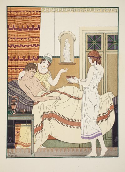 アンヴァリッドブロス、1934年「ヒポクラテス全集」のイラスト 作： Joseph Kuhn Regnier