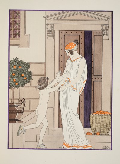 乳幼児の喜び、「ヒポクラテスの作品」、1934年のイラスト 作： Joseph Kuhn Regnier