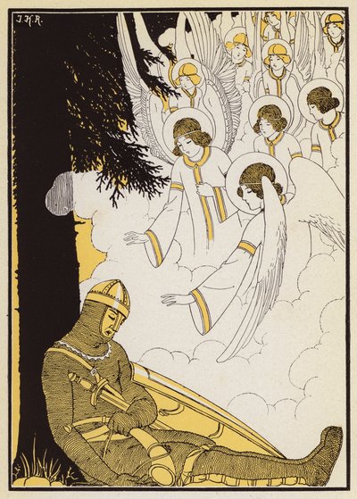 ローランの死（カラーリトグラフ） 作： Joseph Kuhn Regnier